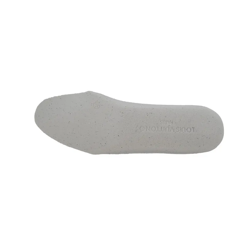 LOUIS VUITTON Trainer White Khaki Diamond Face