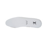 LOUIS VUITTON Trainer White Khaki Diamond Face