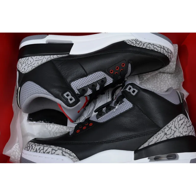 XH Air Jordan 3 Retro OG 'Black Cement'