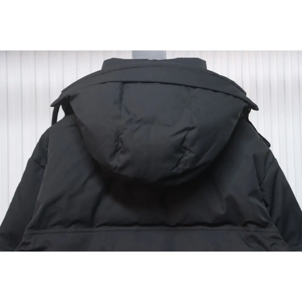 AMI Heart Shape Short Down Jacket Black