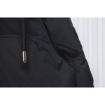AMI Heart Shape Short Down Jacket Black