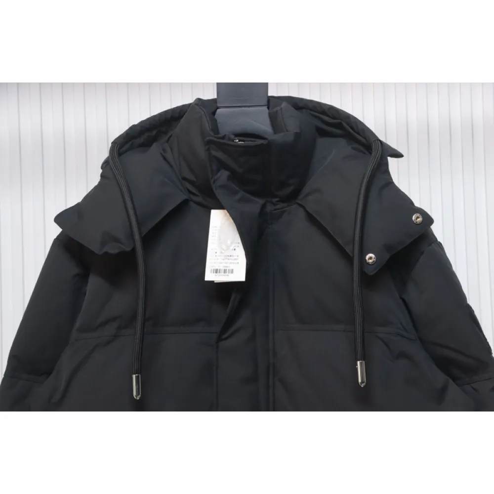 AMI Heart Shape Short Down Jacket Black