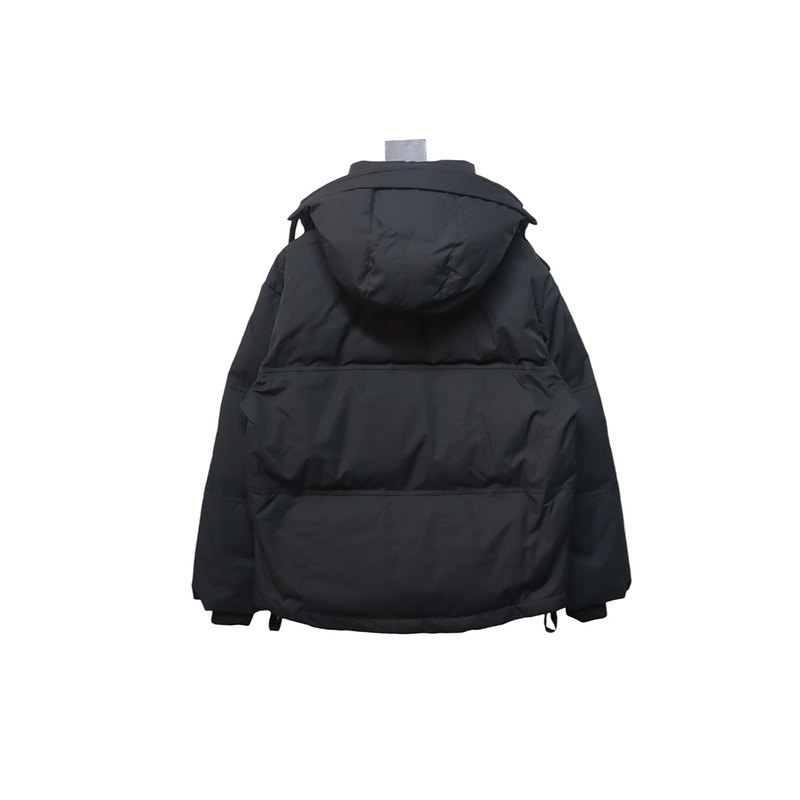 AMI Heart Shape Short Down Jacket Black
