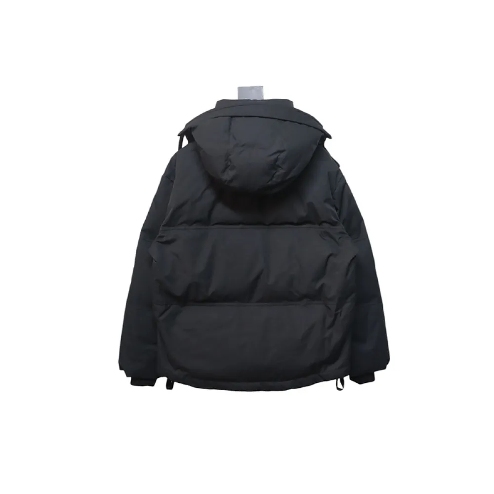 AMI Heart Shape Short Down Jacket Black