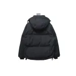 AMI Heart Shape Short Down Jacket Black