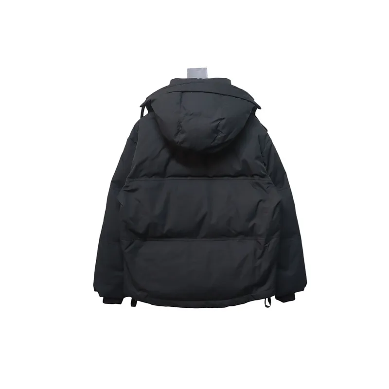 AMI Heart Shape Short Down Jacket Black