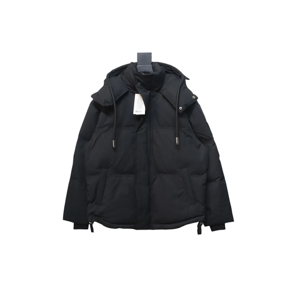 AMI Heart Shape Short Down Jacket Black