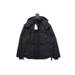 AMI Heart Shape Short Down Jacket Black