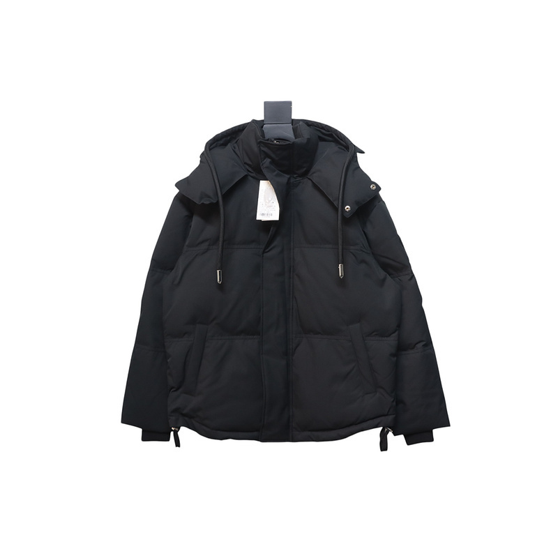 AMI Heart Shape Short Down Jacket Black