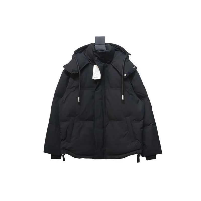AMI Heart Shape Short Down Jacket Black