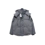 AMI Heart Shape Short Down Jacket Gray