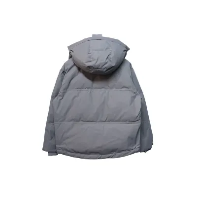 AMI Heart Shape Short Down Jacket Gray 02