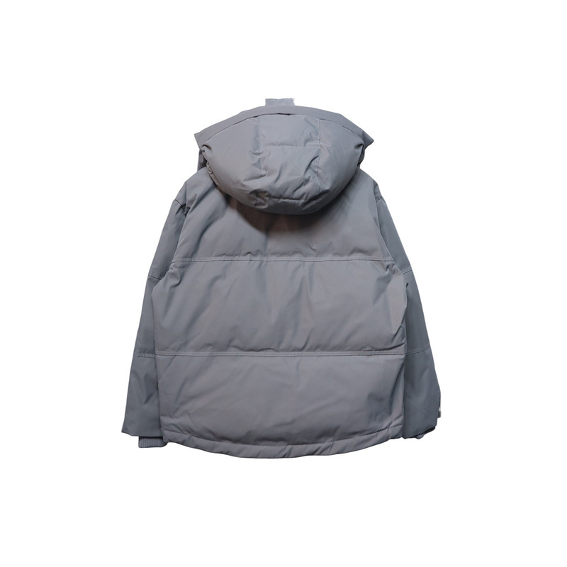 AMI Heart Shape Short Down Jacket Gray