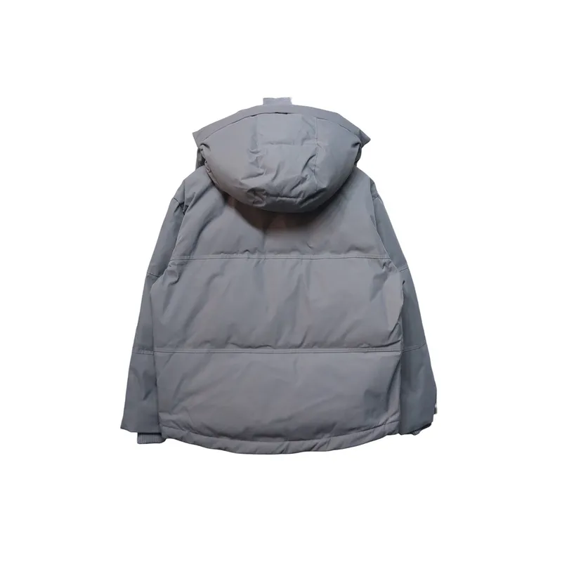AMI Heart Shape Short Down Jacket Gray