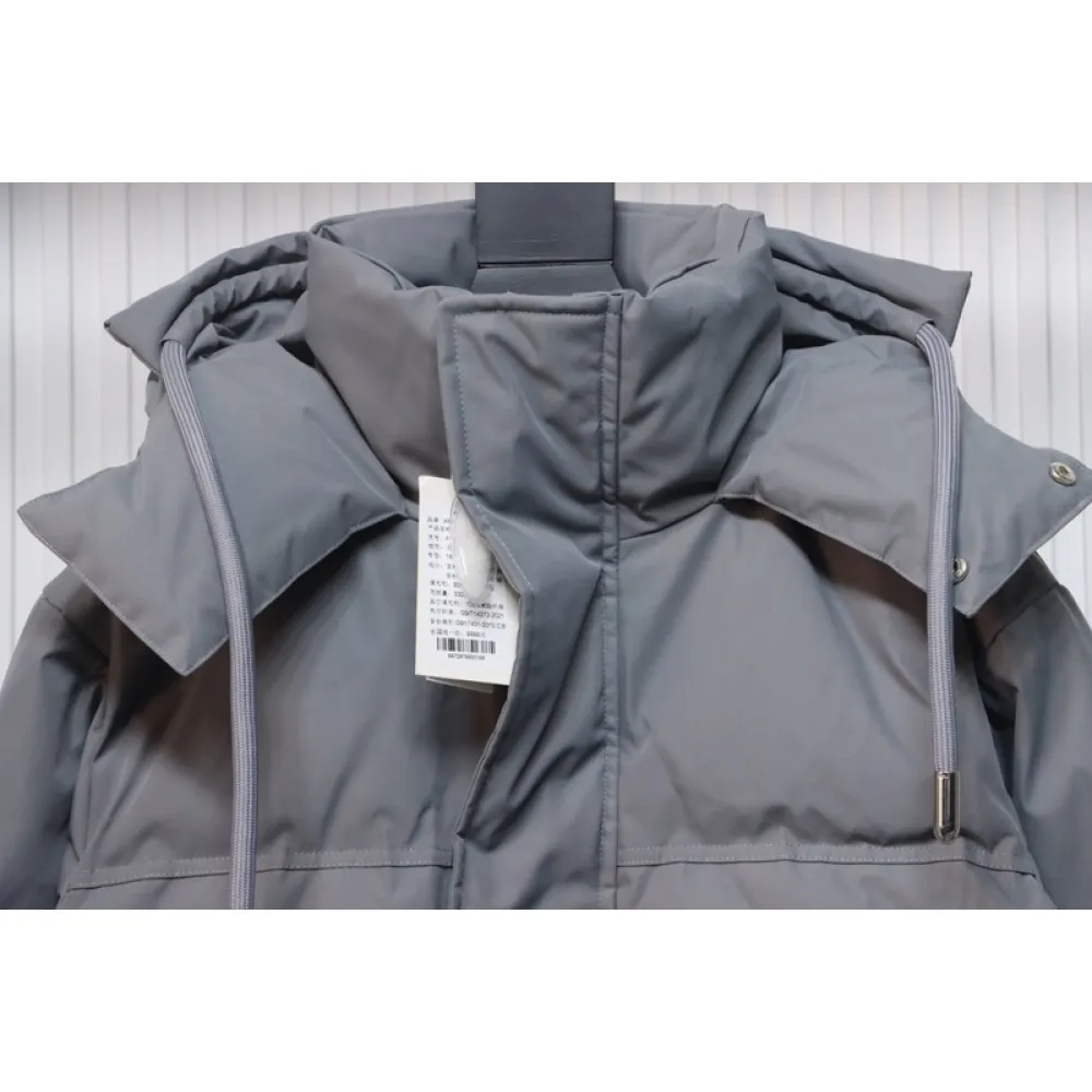 AMI Heart Shape Short Down Jacket Gray