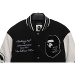 BAPE baseball jacket black