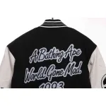 BAPE baseball jacket black