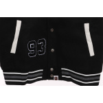 BAPE baseball jacket black