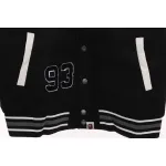 BAPE baseball jacket black