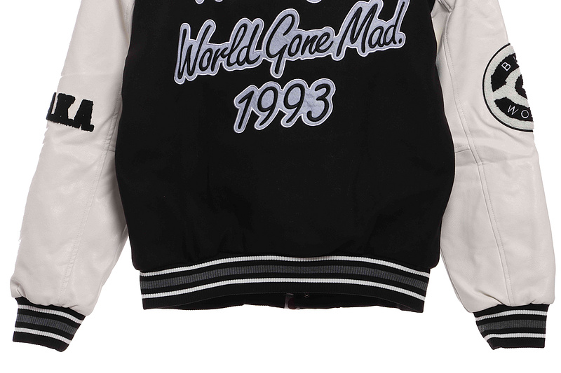 BAPE baseball jacket black