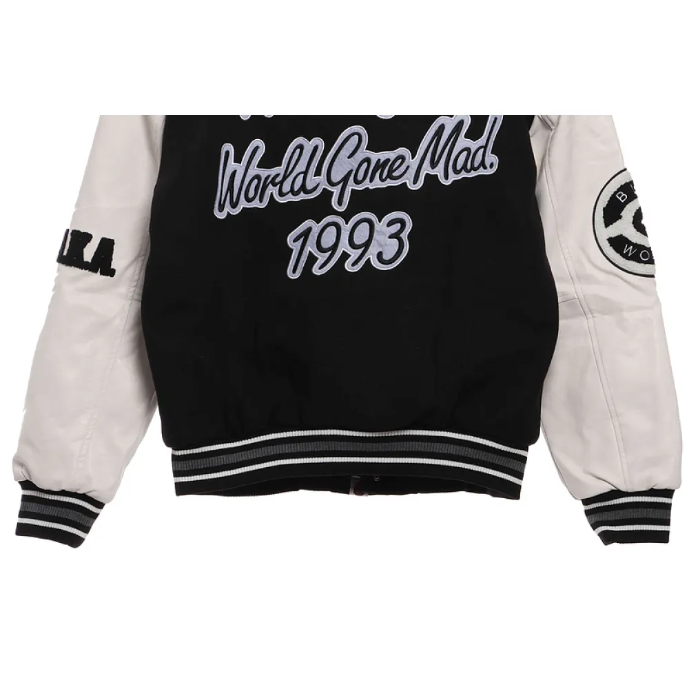 BAPE baseball jacket black