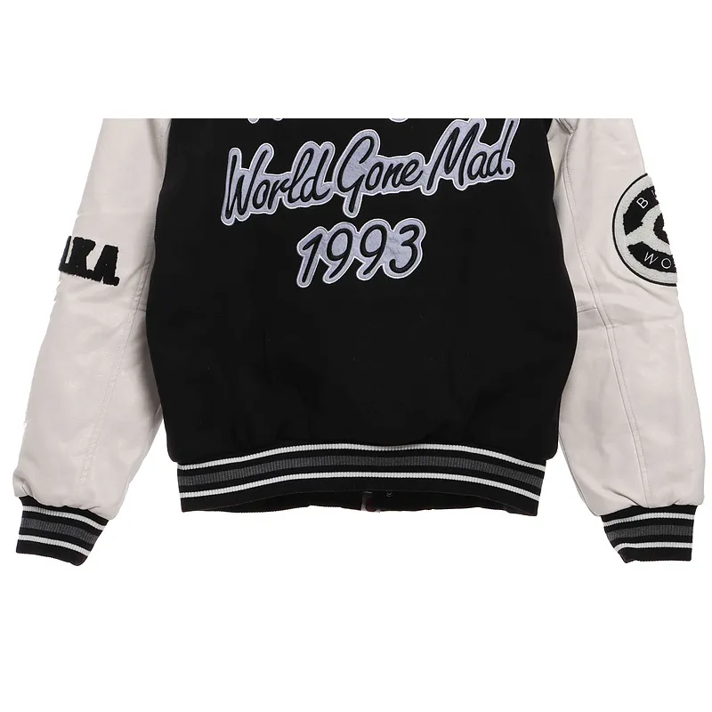 BAPE baseball jacket black