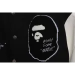 BAPE baseball jacket black