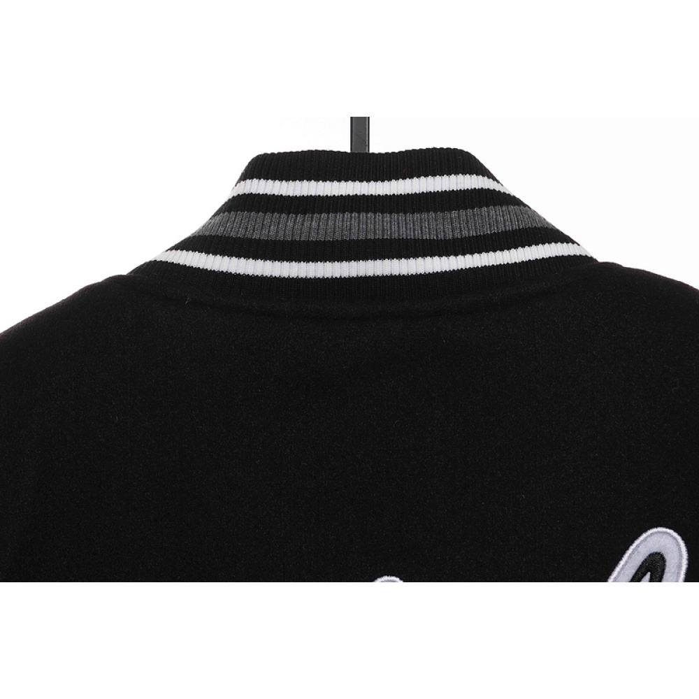 BAPE baseball jacket black
