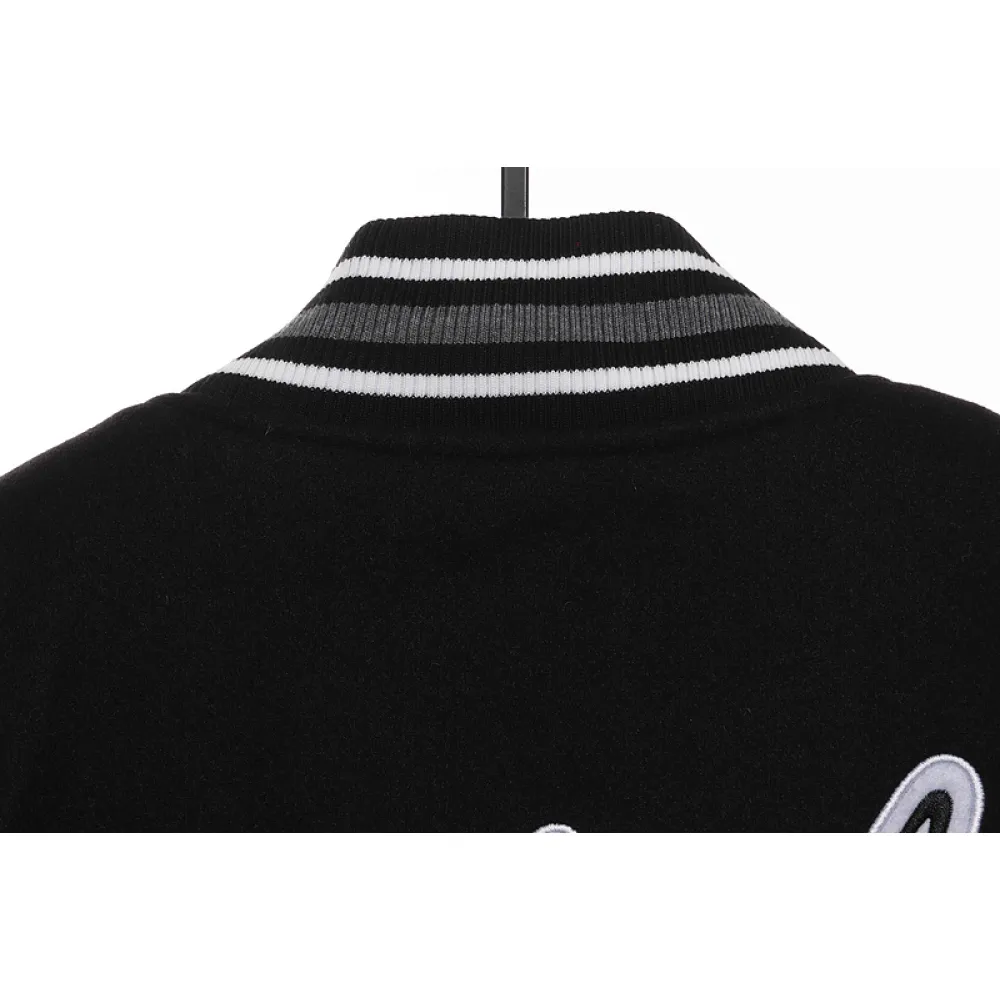 BAPE baseball jacket black