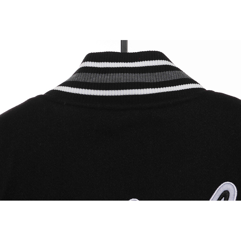 BAPE baseball jacket black