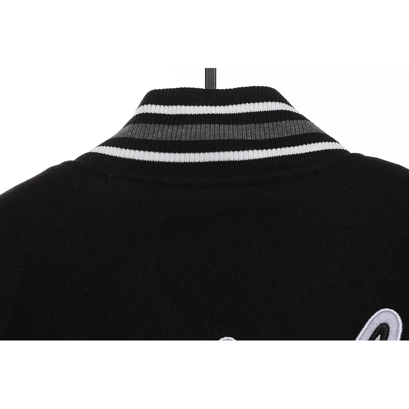 BAPE baseball jacket black