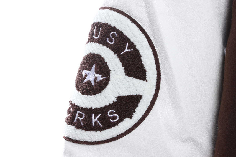 BAPE baseball jacket brown