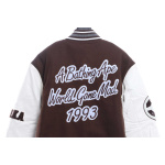 BAPE baseball jacket brown