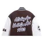 BAPE baseball jacket brown