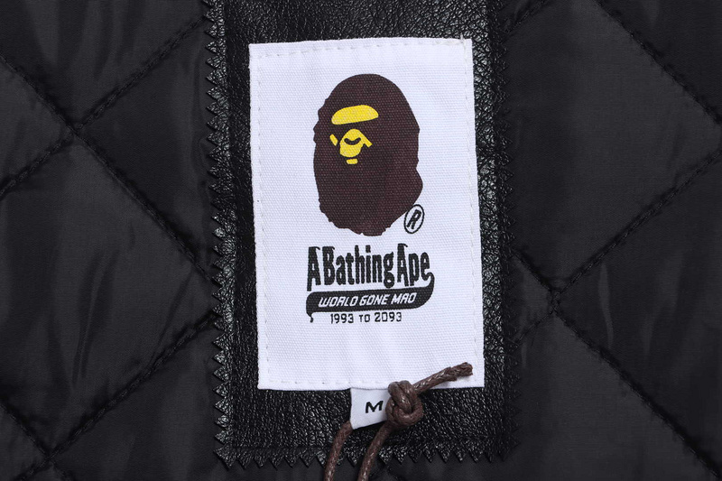 BAPE baseball jacket brown