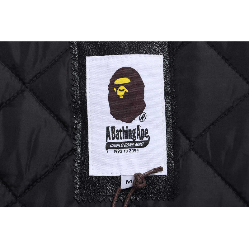 BAPE baseball jacket brown