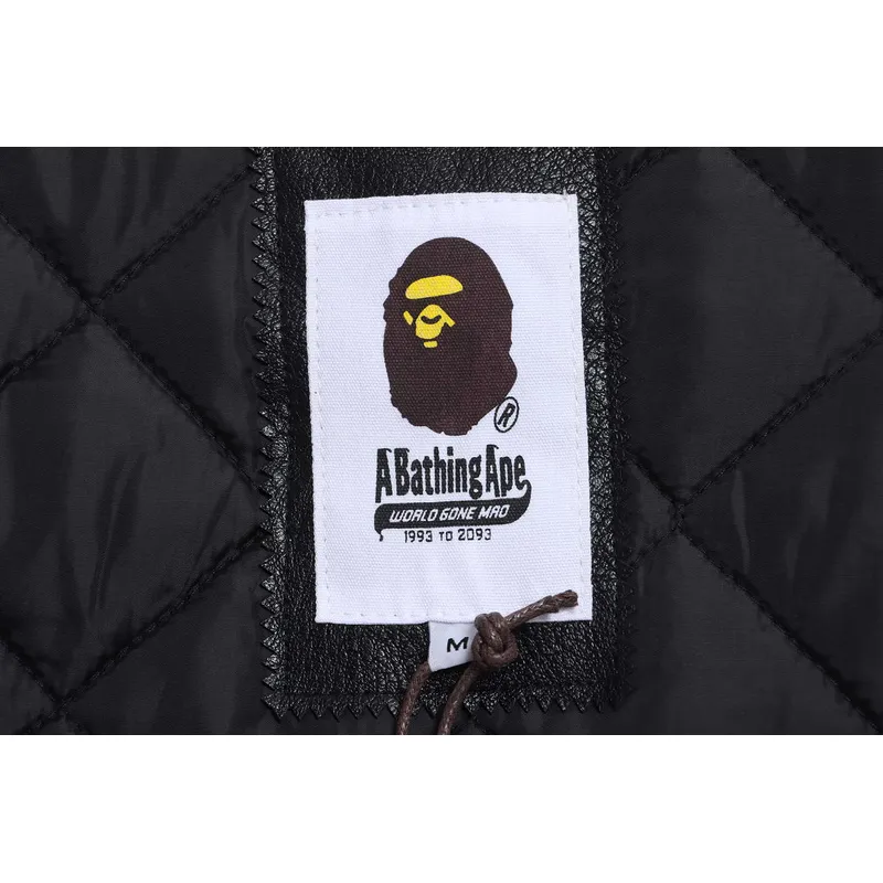 BAPE baseball jacket brown