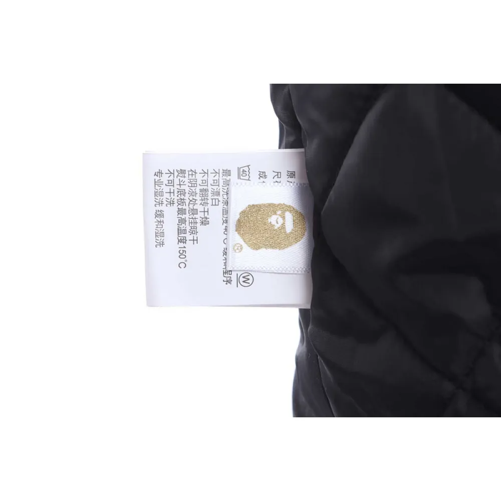BAPE baseball jacket brown