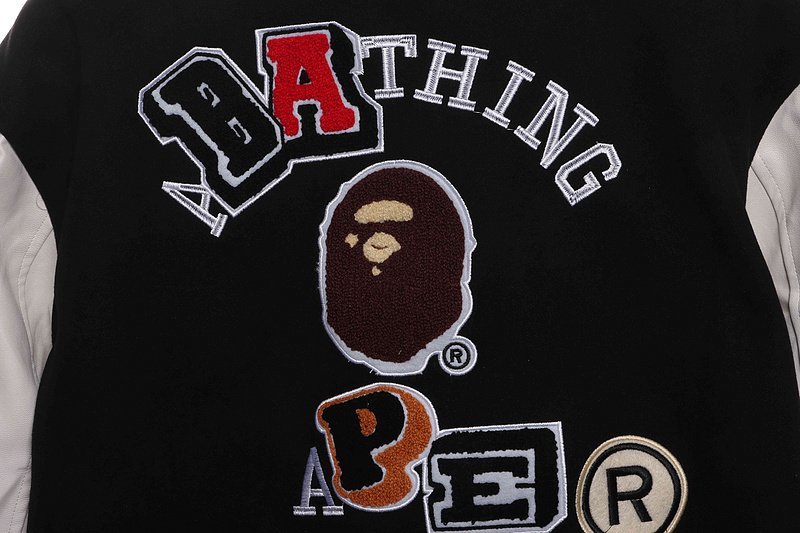 BAPE graphic baseball jacket