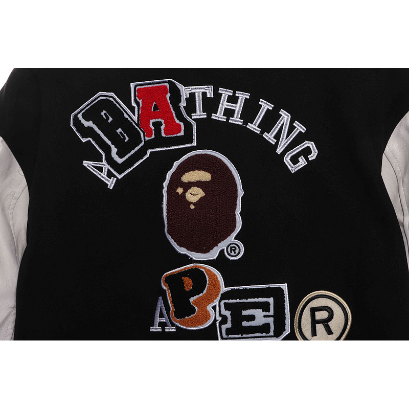 BAPE graphic baseball jacket