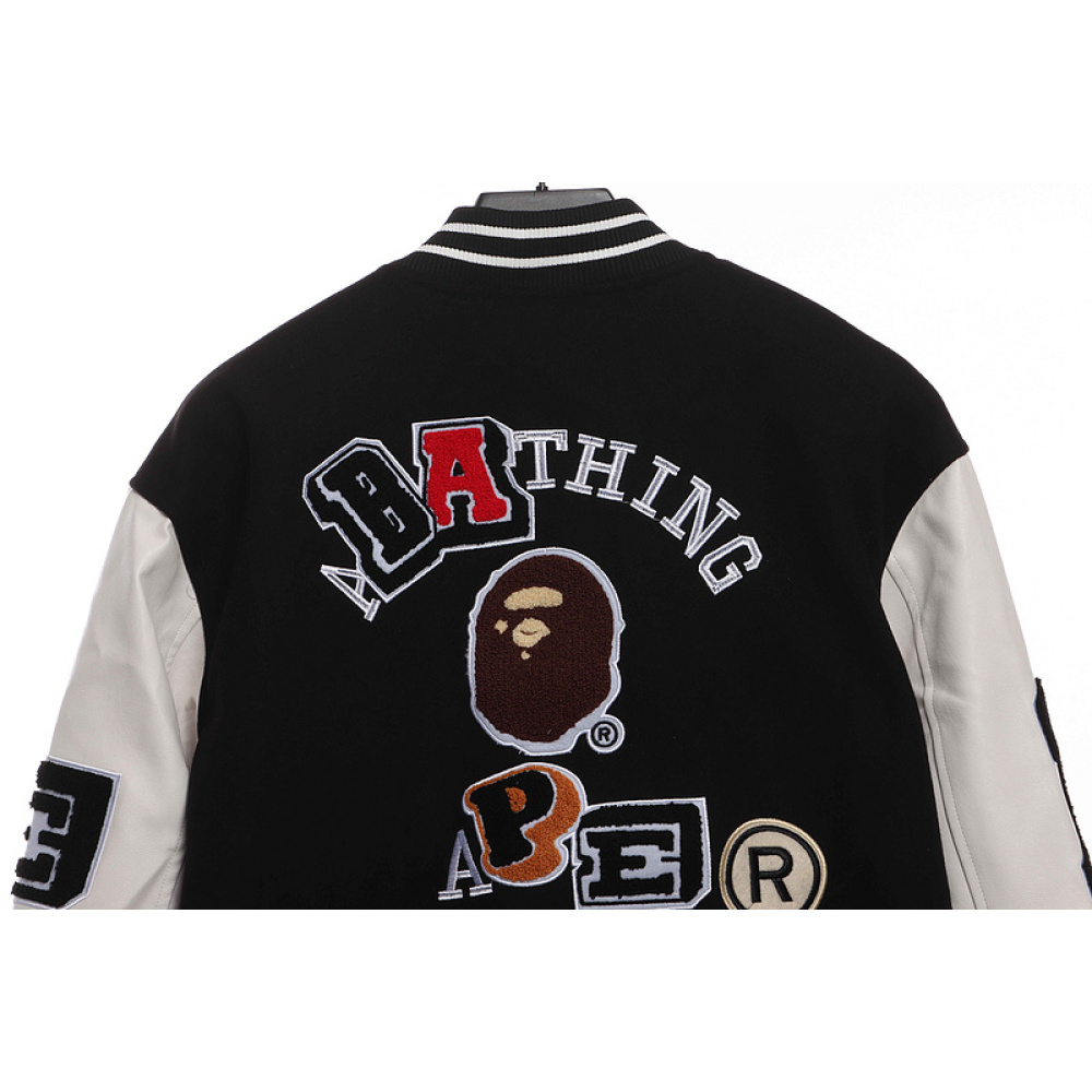 BAPE graphic baseball jacket