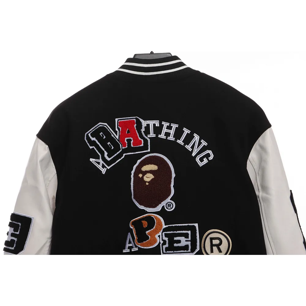 BAPE graphic baseball jacket