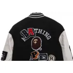 BAPE graphic baseball jacket