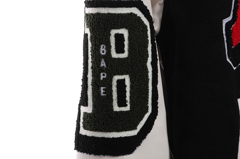 BAPE graphic baseball jacket