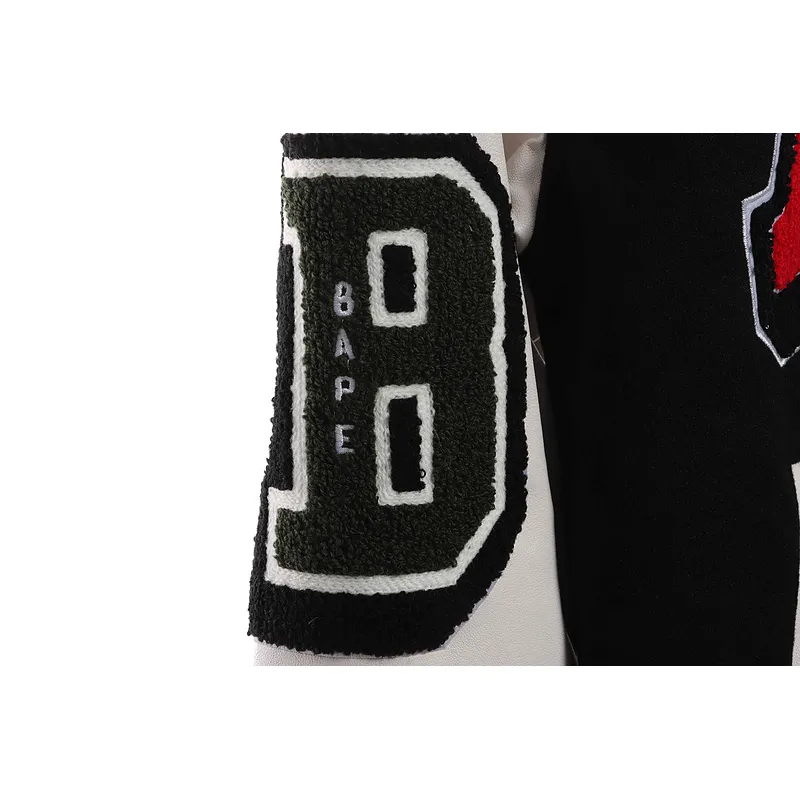 BAPE graphic baseball jacket