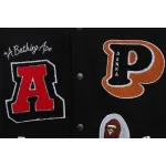 BAPE graphic baseball jacket