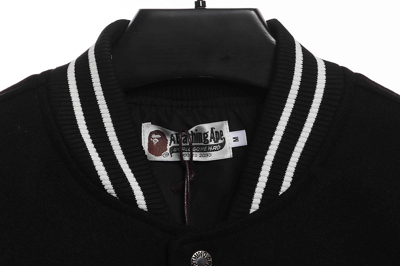BAPE graphic baseball jacket