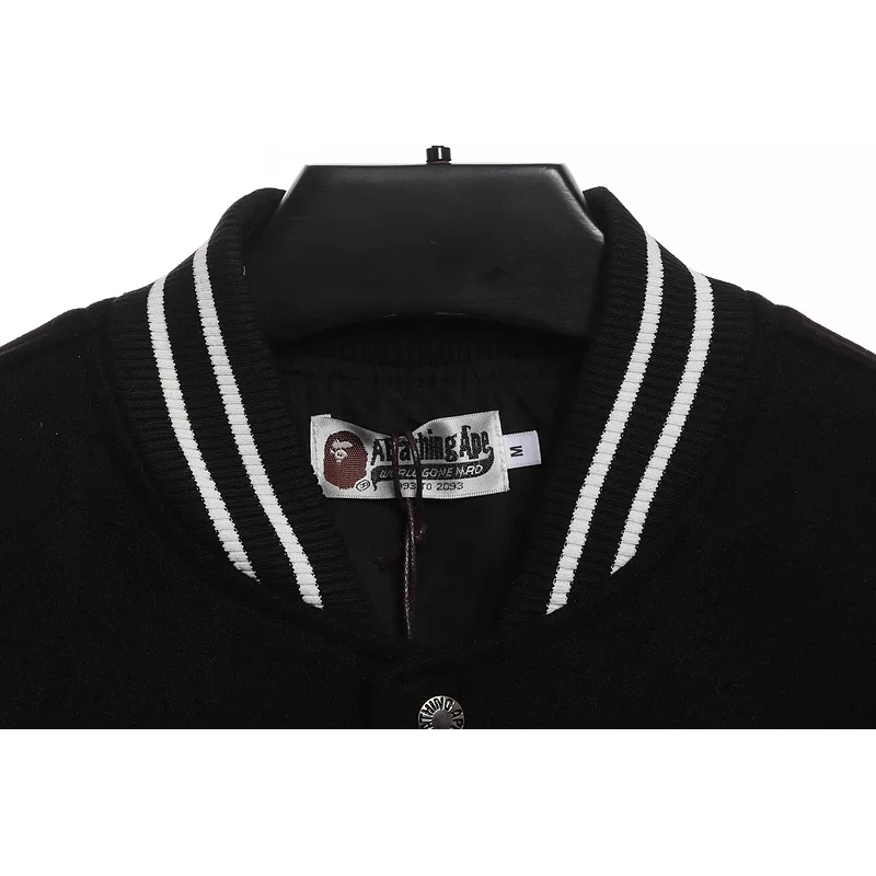 BAPE graphic baseball jacket