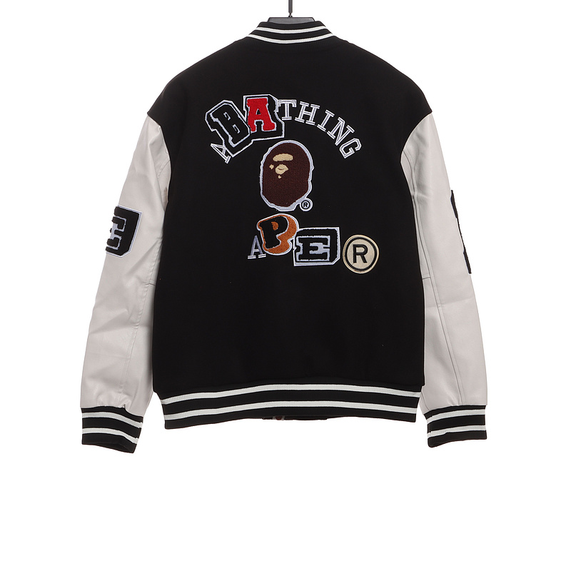 BAPE graphic baseball jacket