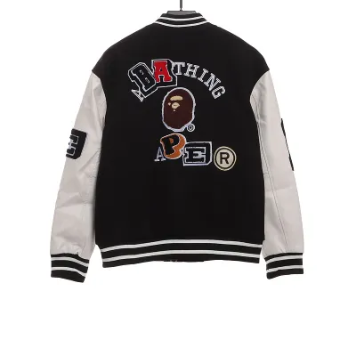 BAPE graphic baseball jacket 02
